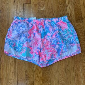 Lilly Pulitzer Pink and Blue Athletic Shorts